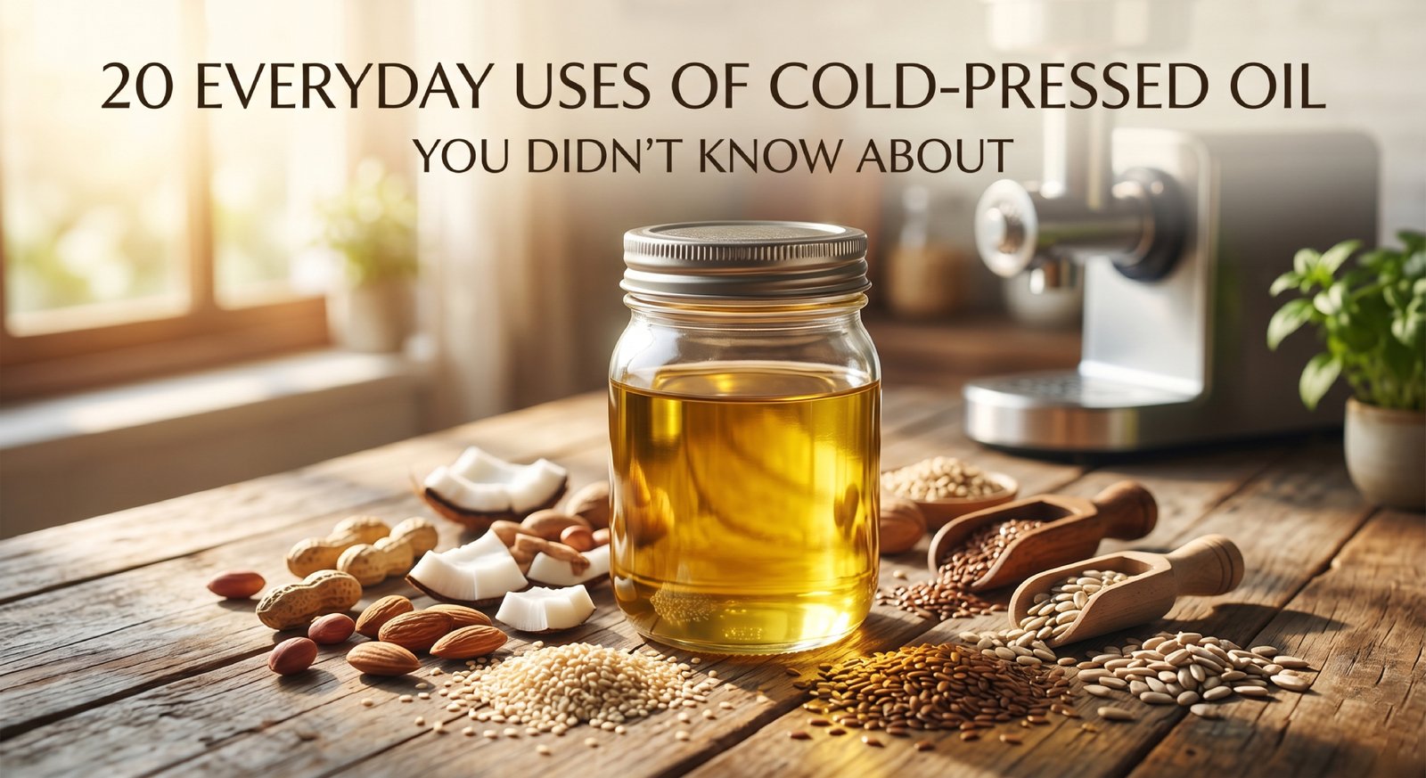 20 Everyday Uses of Cold-Pressed Oil You Didn’t Know About