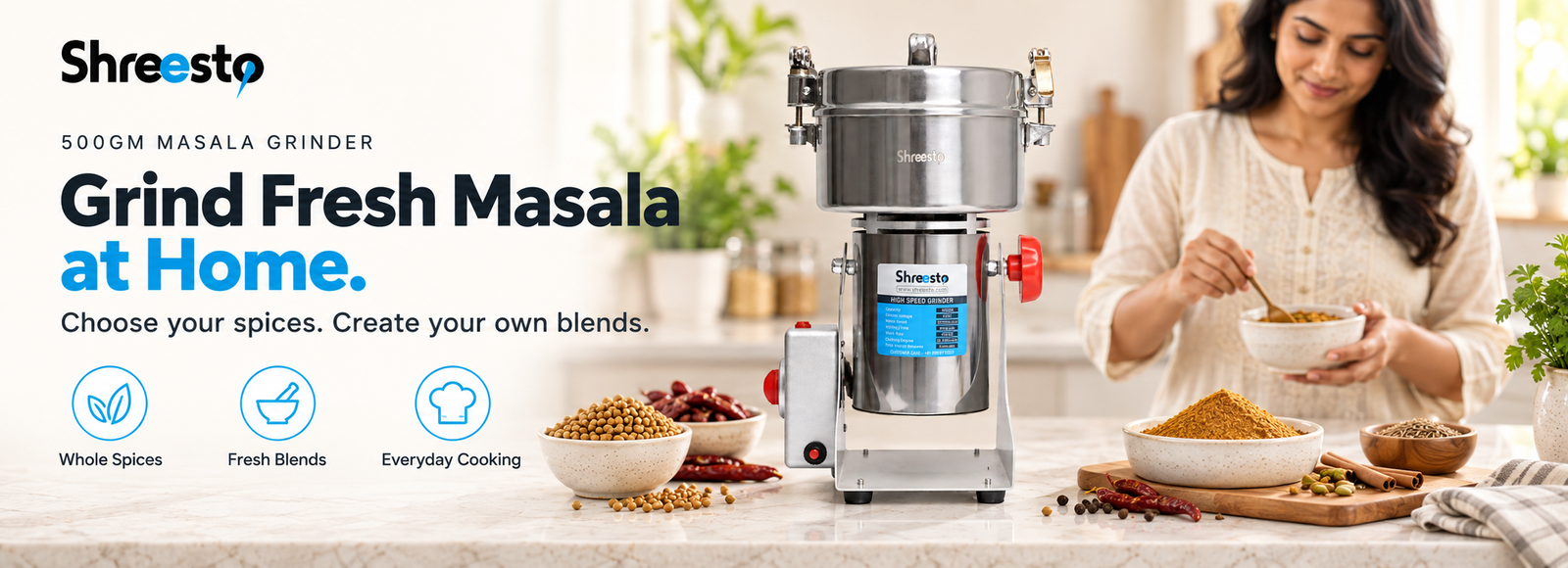 Shreesto 500GM Grinder features