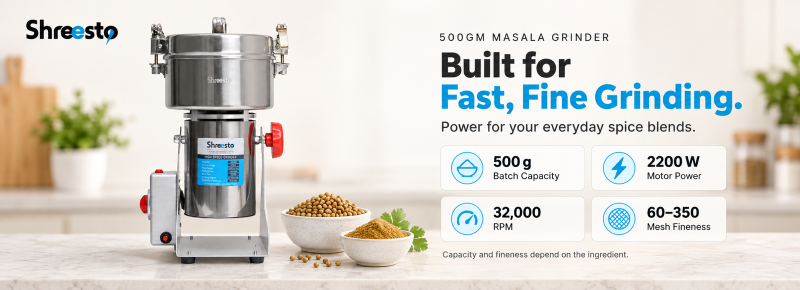 Shreesto 500GM Grinder safety micro switch