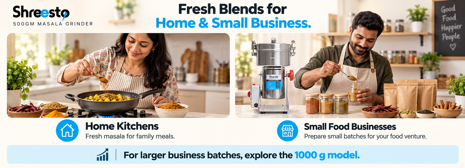 Shreesto 500GM Grinder specifications