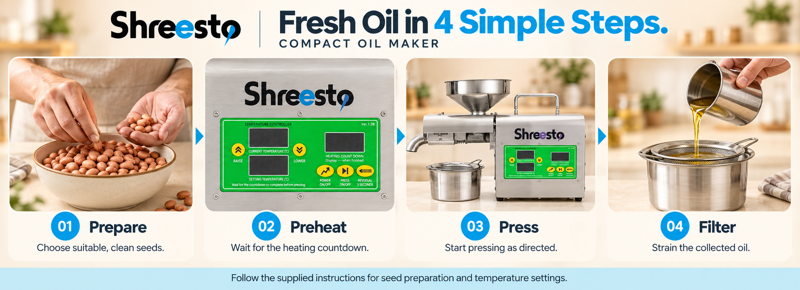 Shreesto Small Oil Machine oils you can make